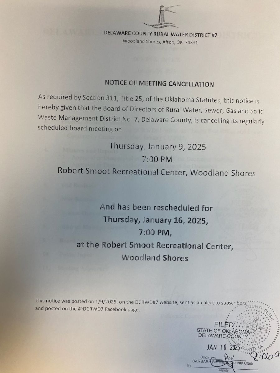 Filed Meeting Notice